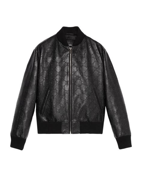 bomber gucci hombre|Gucci bomber jacket black.